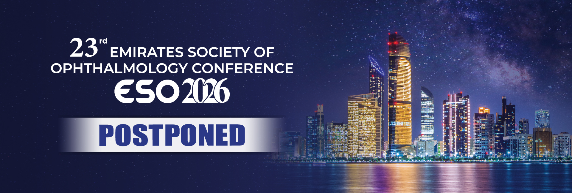 ESO 2026 conference banner – Emirates Society of Ophthalmology